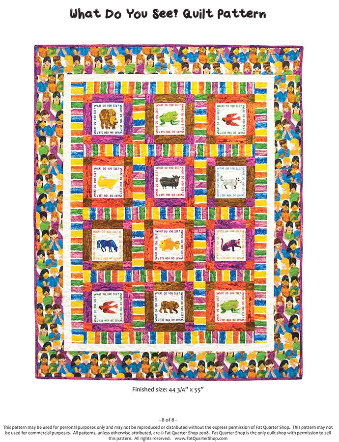 brown bear brown bear what do you see fabric