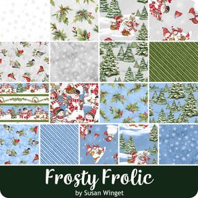 Frosty Frolic 40 Karat Crystals | Susan Winget for Wilmington Prints