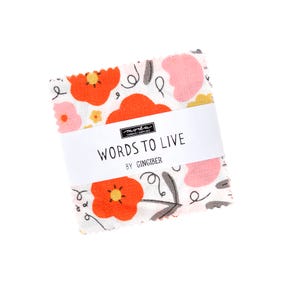 Words to Live By MINI Charm Pack | Gingiber for Moda Fabrics