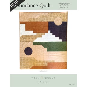 Sundance Downloadable PDF Quilt Pattern | Wellspring Designs