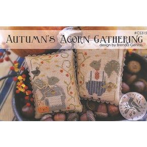 Autumn's Acorn Gathering Cross Stitch Pattern | With Thy Needle and Thread