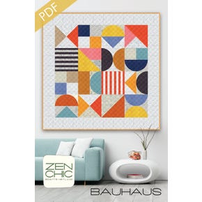 Bauhaus Downloadable PDF Quilt Pattern | Zen Chic