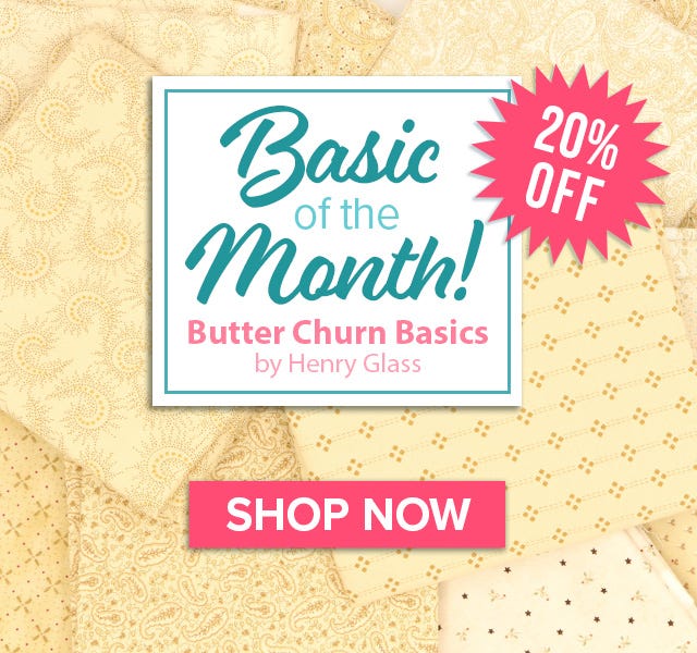 Butter Churn Basics by Kim Diehl for Henry Glass Fabrics