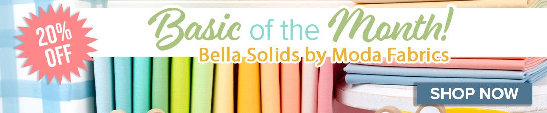 Bella Solids by Moda Fabrics