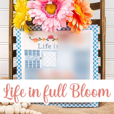 Life in Full Bloom Mystery Downloadable PDF Cross Stitch Pattern Series