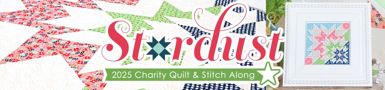Stardust Charity Quilt and Stitch Along