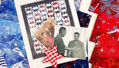 Honoring Dad with a Quilt of Valor