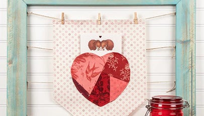 Sew A DIY Valentine Card Holder 