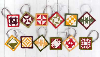 DIY Quilted Ornaments