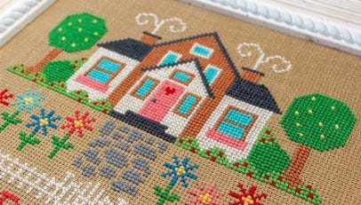 Cross Stitch PDF Pattern Quilt Block Easy Beginner -   Çapraz dikiş  modelleri, Dikiş deseni, Komik kanaviçe