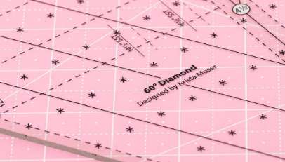 How to use the Creative Grids 60 Degree Diamond Ruler