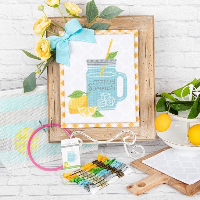 Citrus Summer Cross Stitch Kit