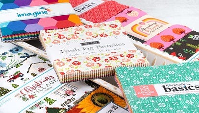 Soimoi Precut 10-inch Asian Theme Prints Cotton Fabric Bundle