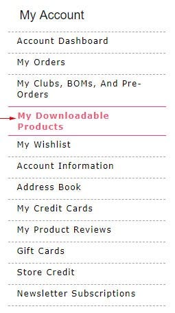 My Downloadable Products