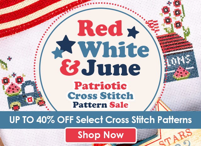 Patriotic Cross Stitch Pattern Sale