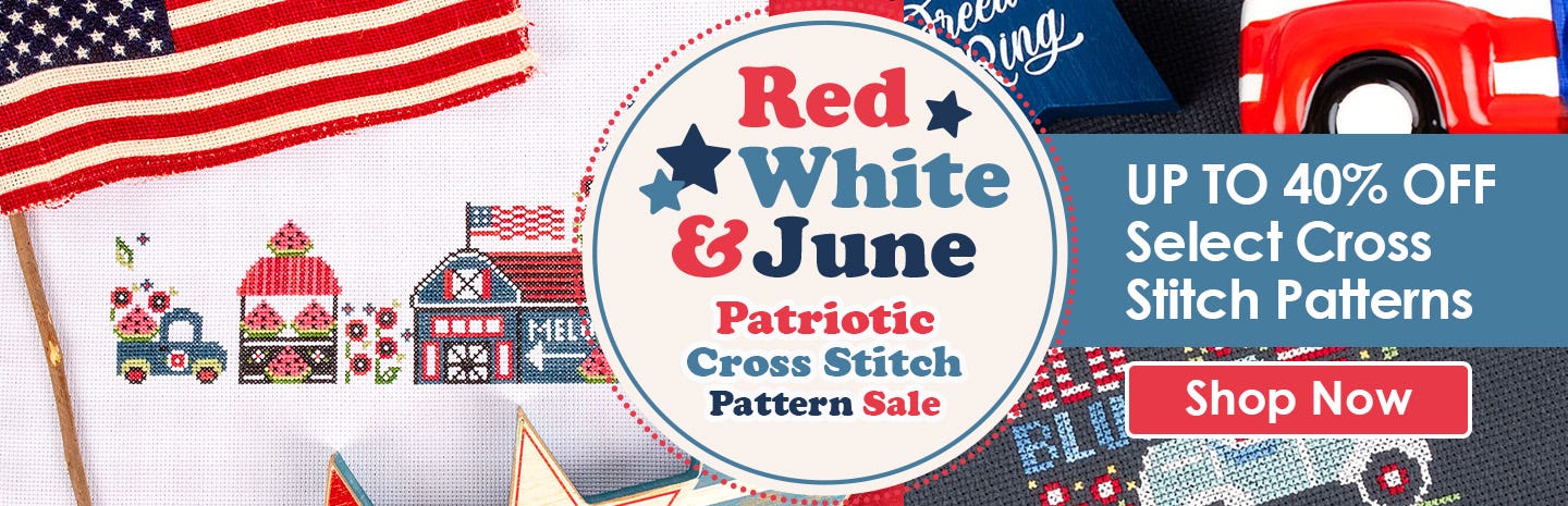 Patriotic Cross Stitch Pattern Sale